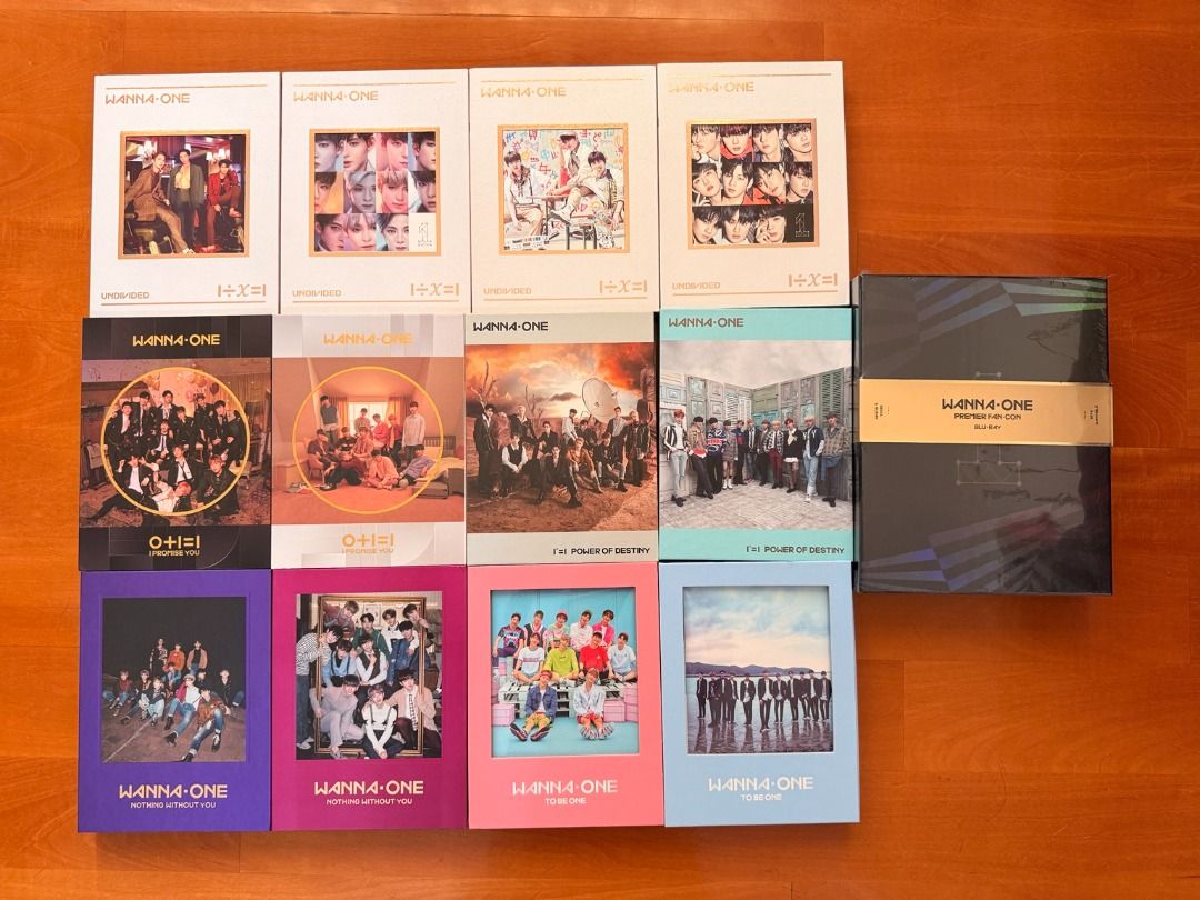 Wanna One 專輯＋Premier Fan-Con Blu-ray 13件一口價全走, 興趣與生活