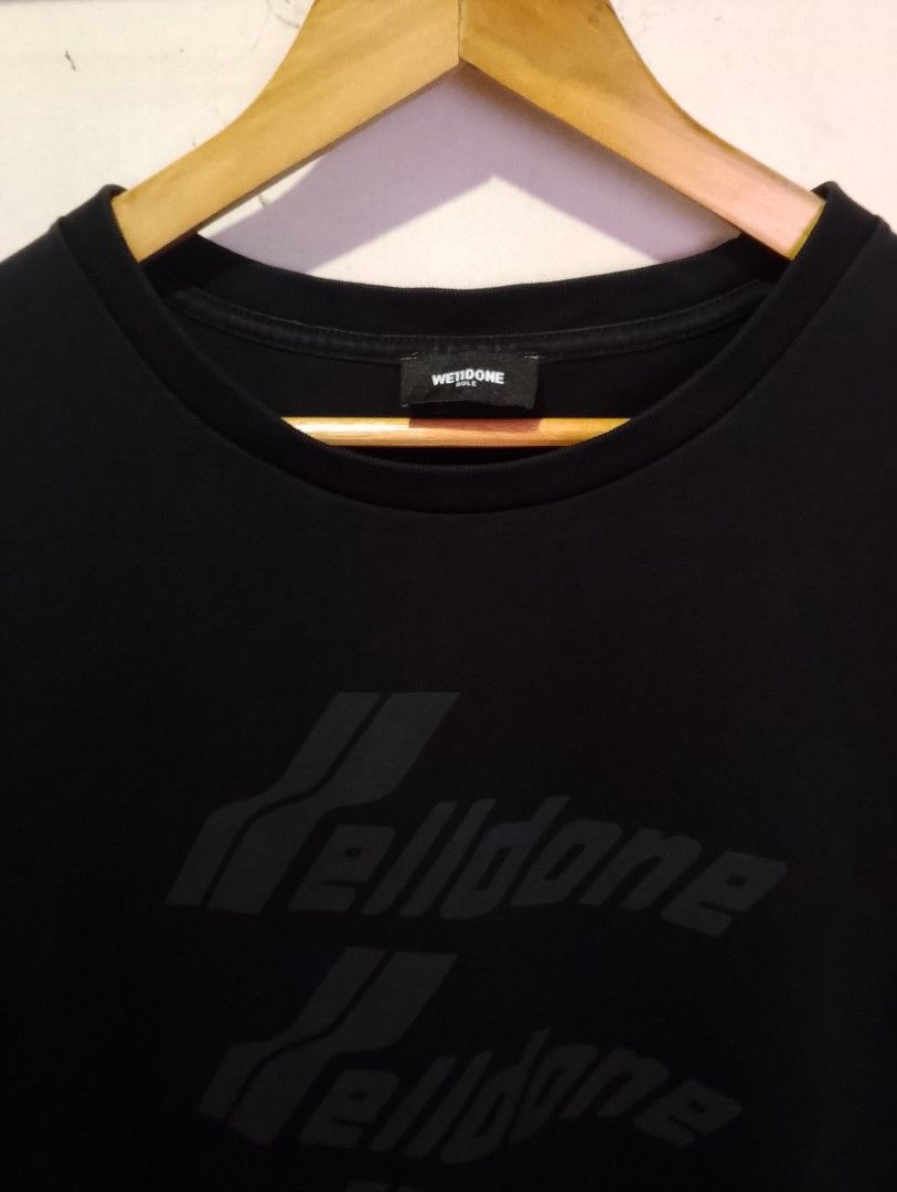 WELLDONE T-Shirt (Category: Tshirts & Polo Shirts ) located in Orani. Submitted by thedailyarchives (Listing ID 1463947567, Image 2). Description: LASER PRINT / HEAVY COTTON SIZE:L-XL DIMES:WIDTH-23 LENGTH-29 COLOR RATE:9.5/10 NECKLINE:10/10 EXCELLENT CONDITION COMPLETE TAGS NO ISSUE NAPAKAPOGI NETO SA PERSONAL🔥.