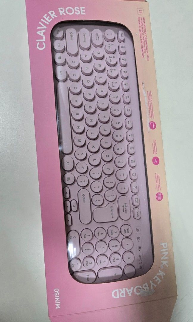 Wireless Pink Keyboard (Category: Computer Keyboard) located in Manila. Submitted by gailfindsph (Listing ID 1463965733, Image 3). Description: • Bought from MINISO • Used for only 1 month • Still in good condition • Lightly used and well-maintained • Perfect for work, school, or WFH setup • Wireless and convenient to use 📌 Reason for selling: No longer needed.