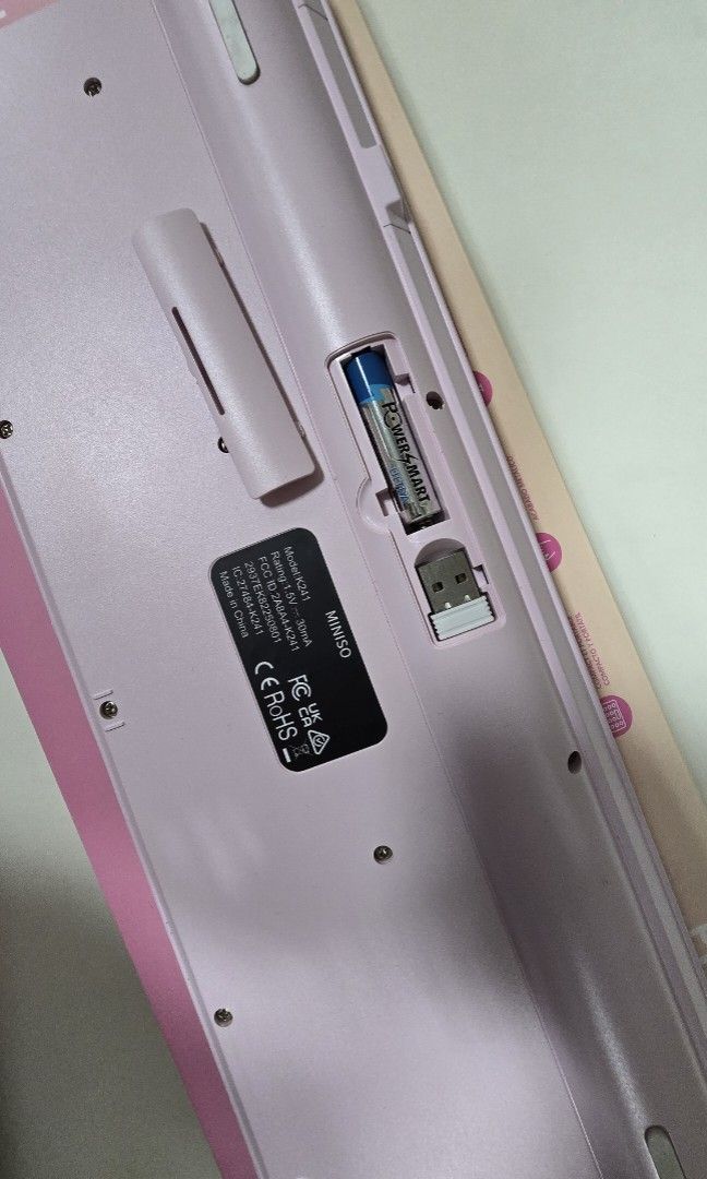 Wireless Pink Keyboard (Category: Computer Keyboard) located in Manila. Submitted by gailfindsph (Listing ID 1463965733, Image 2). Description: • Bought from MINISO • Used for only 1 month • Still in good condition • Lightly used and well-maintained • Perfect for work, school, or WFH setup • Wireless and convenient to use 📌 Reason for selling: No longer needed.