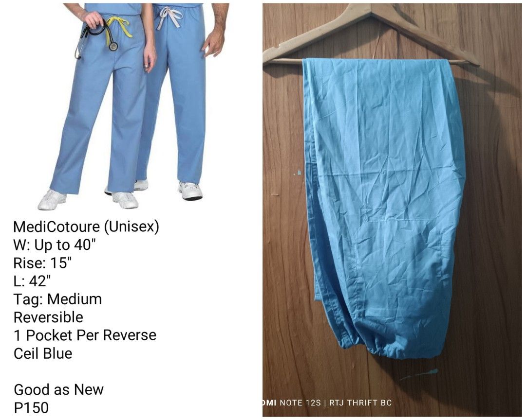 Scrub Pants from US Cad Bale (Category: Other Bottoms) located in Baguio. Submitted by ogiesiomai23 (Listing ID 1464133505, Image 2). Description: US/Cad Brands SCRUB PANTS FROM BALE Price Range: P200 and Below Strictly Gcash Payment First Before Dropping and Shipping Details are provided on each photo. Brands, Sizes and Prices Dropping: 6th Floor Maharlika, Baguio City (with HF) KM5 LT with HF and TF Shipping: Regular J&T (SF c/o buyer) Location
