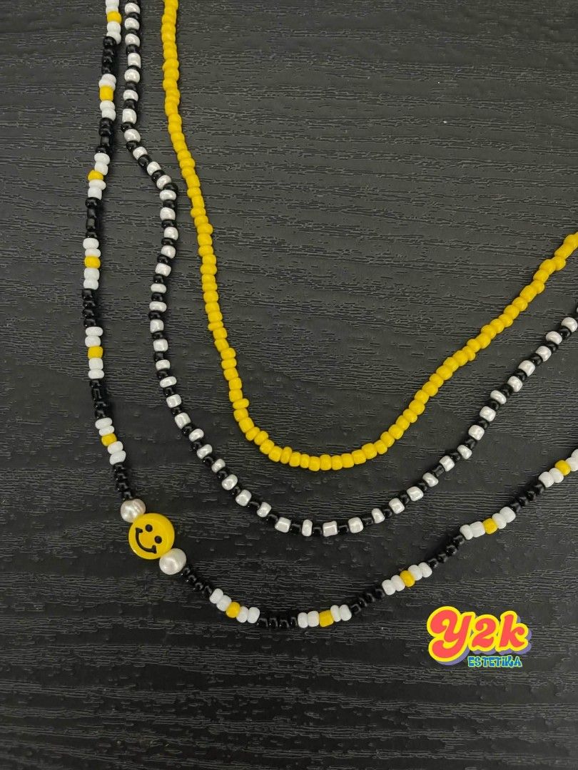 Y2K Beads Necklace for Men (Open for Customize) (Category: Necklaces) located in Manila. Submitted by y2kestetika.official (Listing ID 1463974715, Image 1). Description: Y2K Beads Necklace for Men (Open for Customize) for ₱230 only • Open for Customize • We accept Bulk Orders for Giveaways, Souvenirs and etc. • Same day delivery available within Metro Manila via Lalamove/Grab • LBC shipment for provinces area • Tick Tock Check Out.