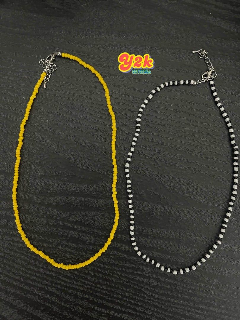 Y2K Beads Necklace for Men (Open for Customize) (Category: Necklaces) located in Manila. Submitted by y2kestetika.official (Listing ID 1463974715, Image 3). Description: Y2K Beads Necklace for Men (Open for Customize) for ₱230 only • Open for Customize • We accept Bulk Orders for Giveaways, Souvenirs and etc. • Same day delivery available within Metro Manila via Lalamove/Grab • LBC shipment for provinces area • Tick Tock Check Out.