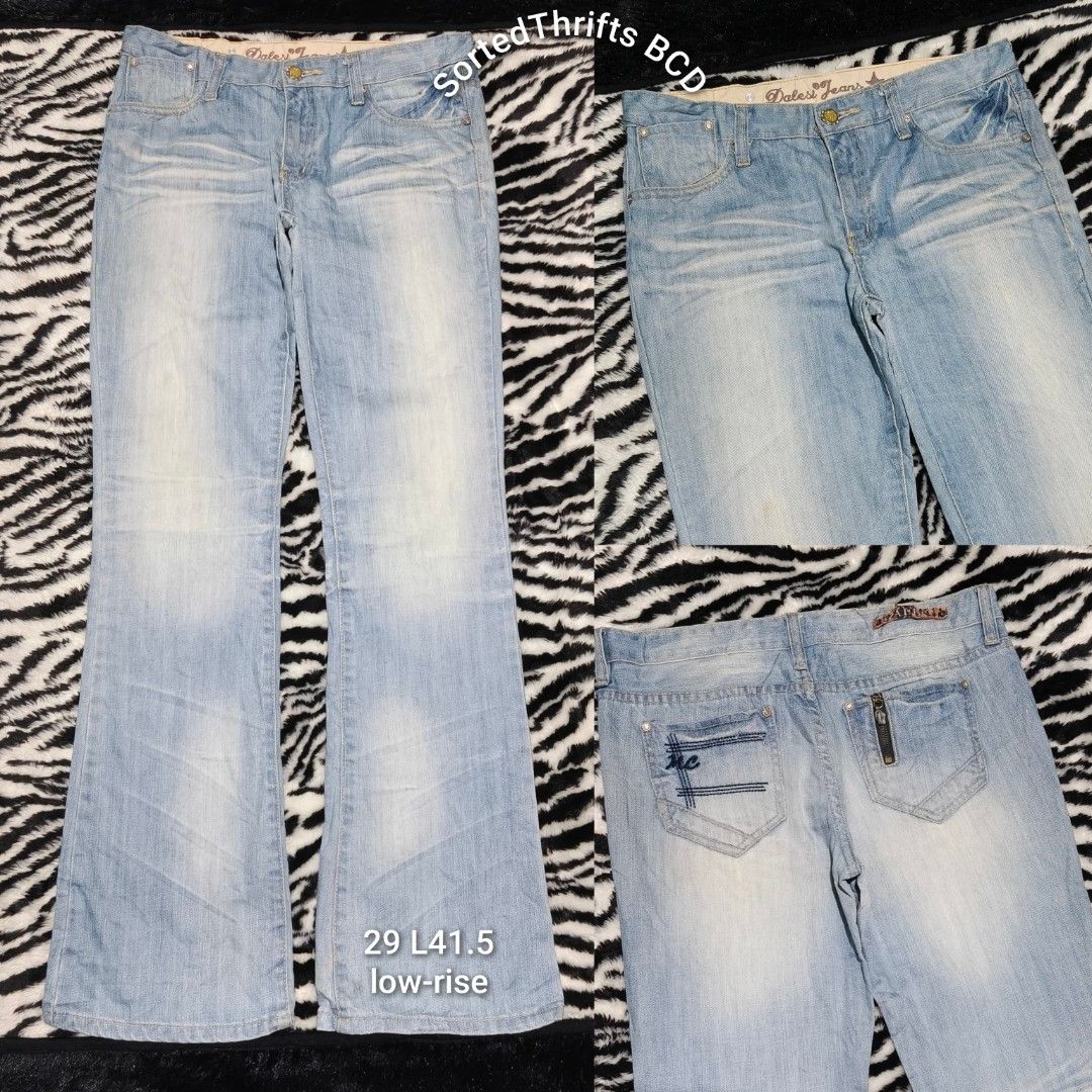 Y2K Flare/Bootcut Jeans(180-280each) (Category: Jeans) located in Bacolod City. Submitted by sortedthriftsbcd_6100 (Listing ID 1463941677, Image 3). Description: details stated on each photo can ship nationwide thru J&T Sizes are based on tag Need wash Thrifted jeans.