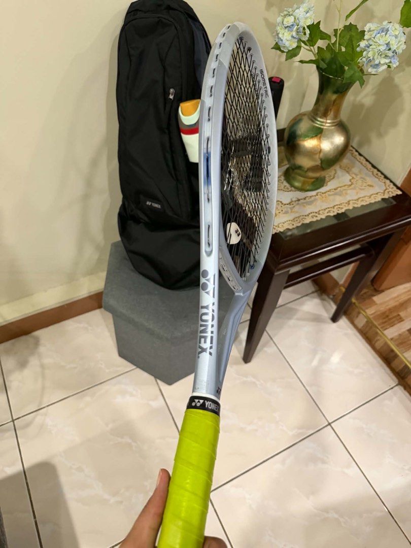 Yonex Muse 100SL G1 (Category: Racket and Ball Sports) located in Davao. Submitted by bagyongchloie (Listing ID 1464051398, Image 3). Description: The Yonex Muse 100SL is an ultra-lightweight, arm-friendly tennis racket designed for beginners, juniors transitioning to adult frames, and players prioritizing effortless maneuverability and comfort. Head size: 100sqin Unstrung weight: 265g String pattern: 16x18 Grip size: G1 Strung with Yonex Polytou