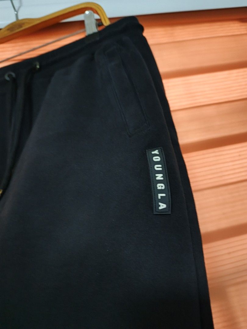 YoungLA Tapered Sweatpants (Category: Joggers) located in Cabuyao City. Submitted by dthrifts (Listing ID 1464029382, Image 2). Description: 28-32 W 34.5 L Authentic Has Ankle Zips Excellent Condition.