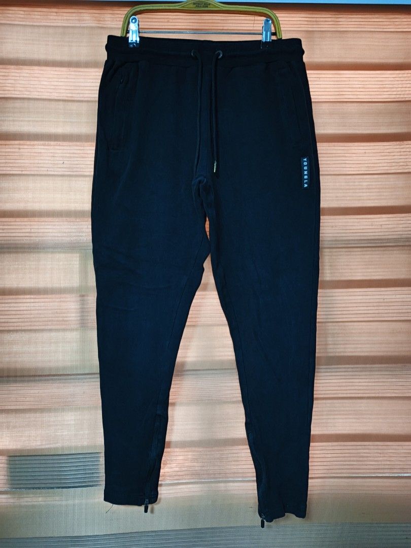 YoungLA Tapered Sweatpants (Category: Joggers) located in Cabuyao City. Submitted by dthrifts (Listing ID 1464029382, Image 1). Description: 28-32 W 34.5 L Authentic Has Ankle Zips Excellent Condition.