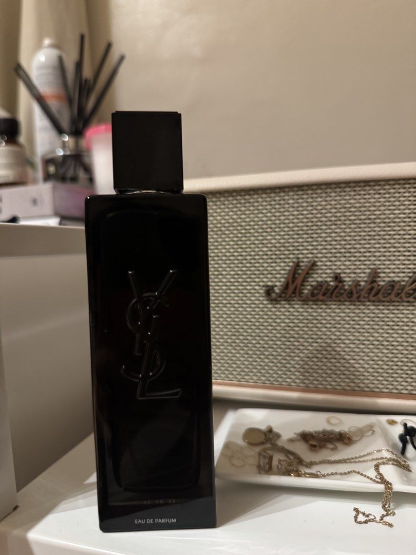 YSL MYSLF EDP 100 ml (Category: Fragrance & Deodorants) located in Paranaque City. Submitted by shopprelovedxisabel (Listing ID 1464059242, Image 3). Description: RFS MY COUSIN JUST GAVE IT TO ME HAS ENGRAVED HIS NAME BUT ITS NOT OBVIOUS SRP IS 10.2K 95% FULL.