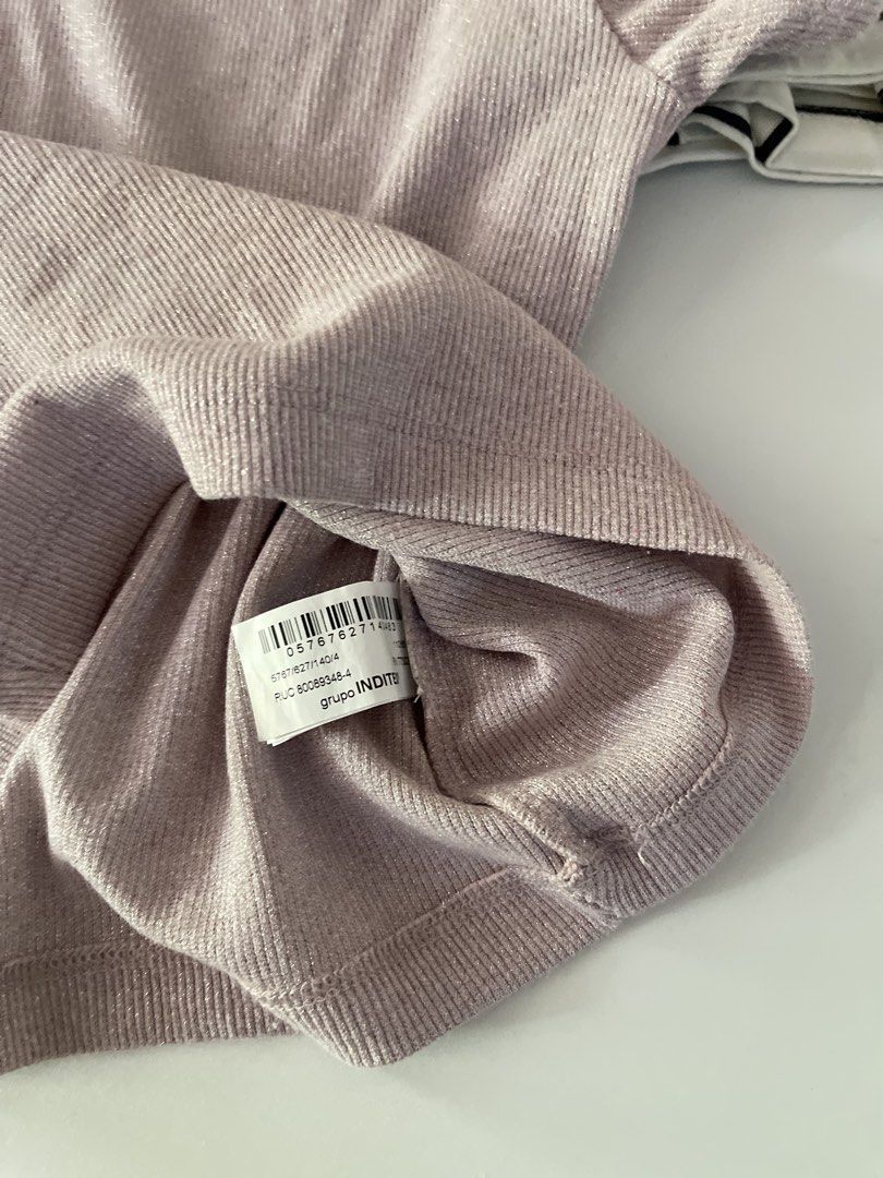 ZARA purple shimmer - 4y (Category: Babies & Kids Fashion) located in Sorsogon. Submitted by comfortbeforestyle (Listing ID 1463947844, Image 3). Description: ZARA Purple Shimmer Rib Top — ₱290 I wasn’t able to capture the exact shimmer in the photos, but it’s really nice and shimmery in actual, parang kumikintab. Not the typical fabric — super pretty in person. LP already. Size: 4Y, can fit up to 5Y. Fixed price.