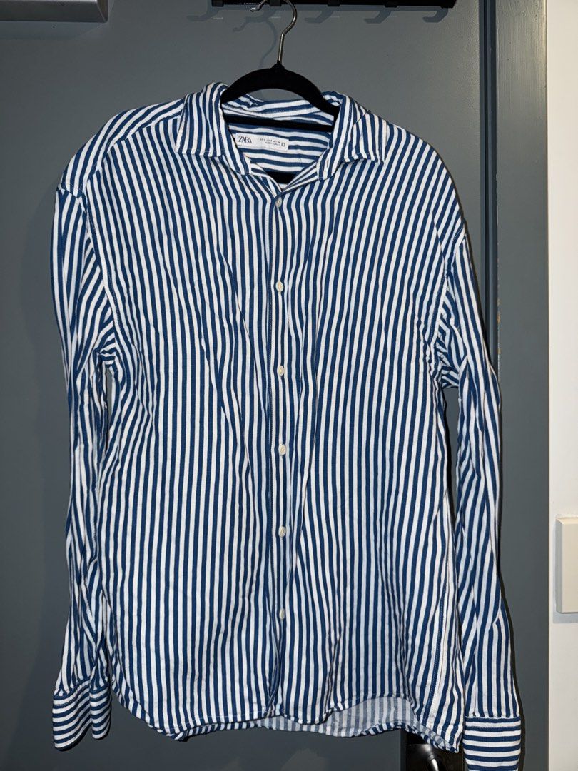 Zara Viscose Linen Shirt (Category: Tshirts & Polo Shirts ) located in Imus. Submitted by marshharrier (Listing ID 1463973070, Image 1). Description: Viscose Linen Shirt Zara stripes Barely used Size EUR/USA S.