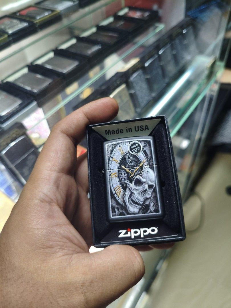 Zippo Skull Clock Matte Black (Category: Religious Items) located in Paranaque City. Submitted by Sensation (Listing ID 1464122833, Image 1). Description: Brand New Sealed .