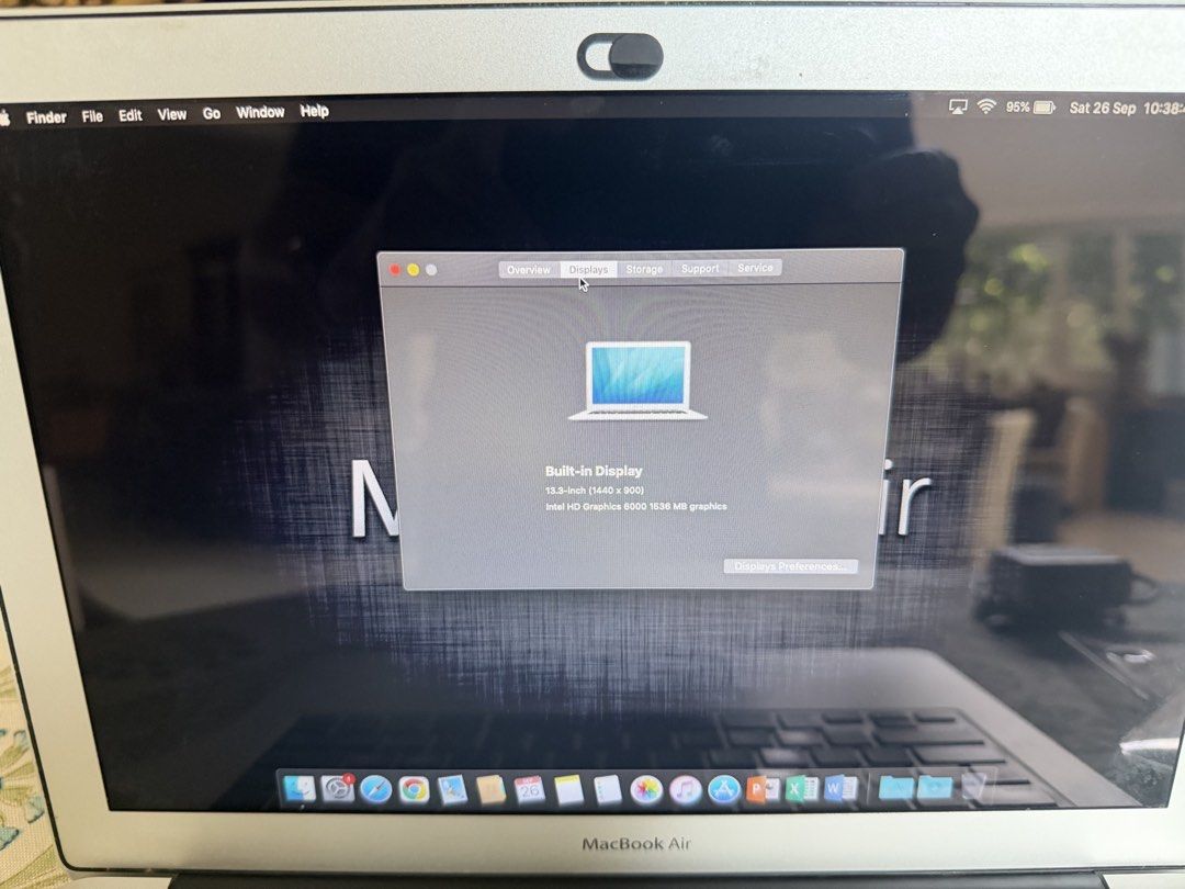 13” MacBook Air 2017 intel 8gb/256gb (Category: Laptops & Notebooks) located in Paranaque City. Submitted by gadgetting (Listing ID 1464160921, Image 3). Description: Selling my pre-loved MacBook Ait Specs in pics All original Inclusions: MacBook Air Original MagSafe charger Used crystal case Very good condition No dents and very well taken cared off. 100% all working No issues at all Battery Cycle count only 289 Running on MacOS Mojave MS Office