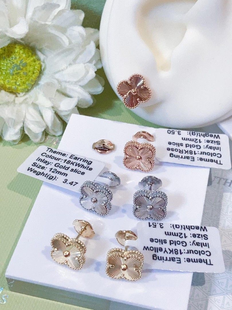 18k VCA earrings hk setting (Category: Earrings) located in Manila. Submitted by luxesparks (Listing ID 1464143045, Image 1). Description: .