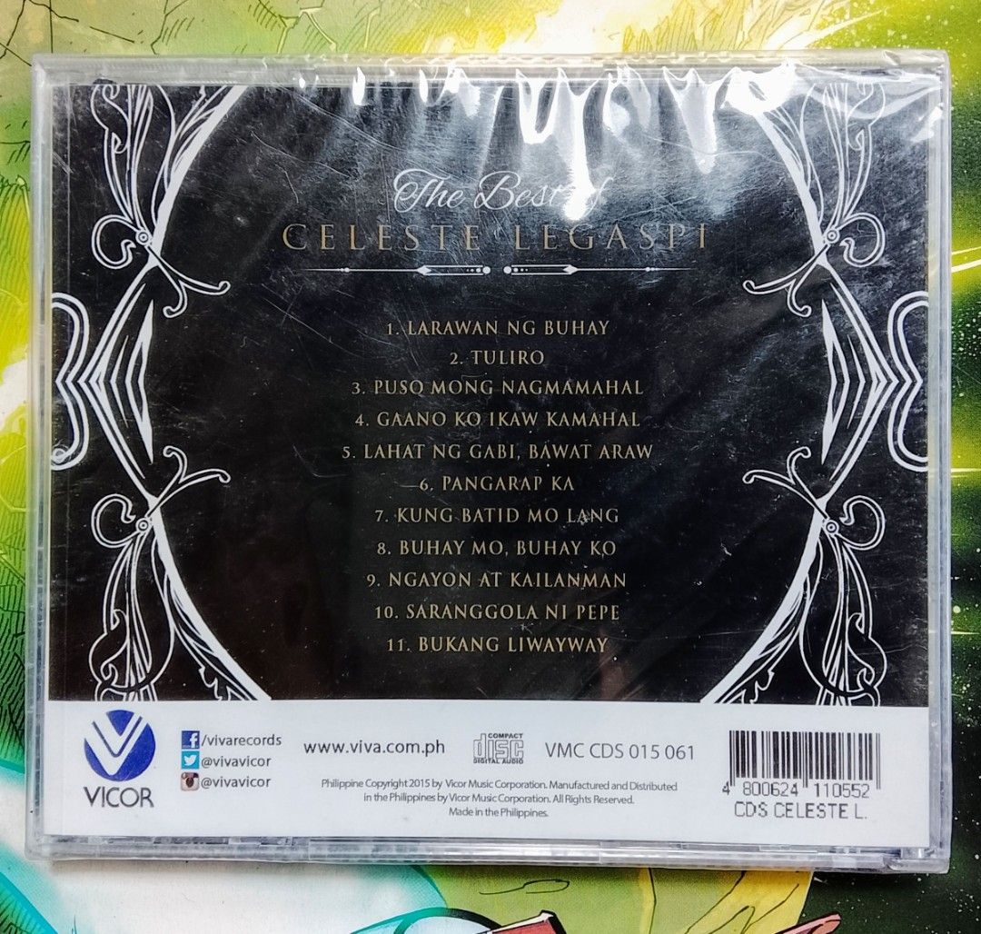 2 for 385 pesos: Celeste Legaspi and Basil Valdez CD Bundle (Category: CDs & DVDs) located in Caloocan City. Submitted by emilioreg (Listing ID 1464191059, Image 2). Description: 2 for 385 pesos: Celeste Legaspi and Basil Valdez CD Bundle All Original brand new factory sealed CDS 1. The Best of Celeste Legaspi CD 2. Basil S. Valdez CD First to pay gets the CDS Payment thru Gcash Free Shipping thru SPX Express.