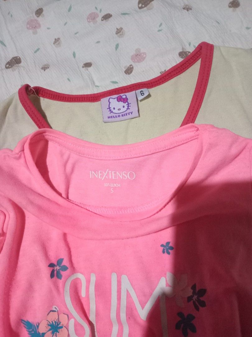 2x Girls' Tops for Free (Category: Babies & Kids Fashion) located in Quezon City. Submitted by kyleenscloset (Listing ID 1464299381, Image 2). Description: ♡ Free! ♡ w/ any purchase ♡ size 5-6yo ♡ manage expectations w/ flaws like stains/fades but no holes/rip ♡ still wearable & presentable.