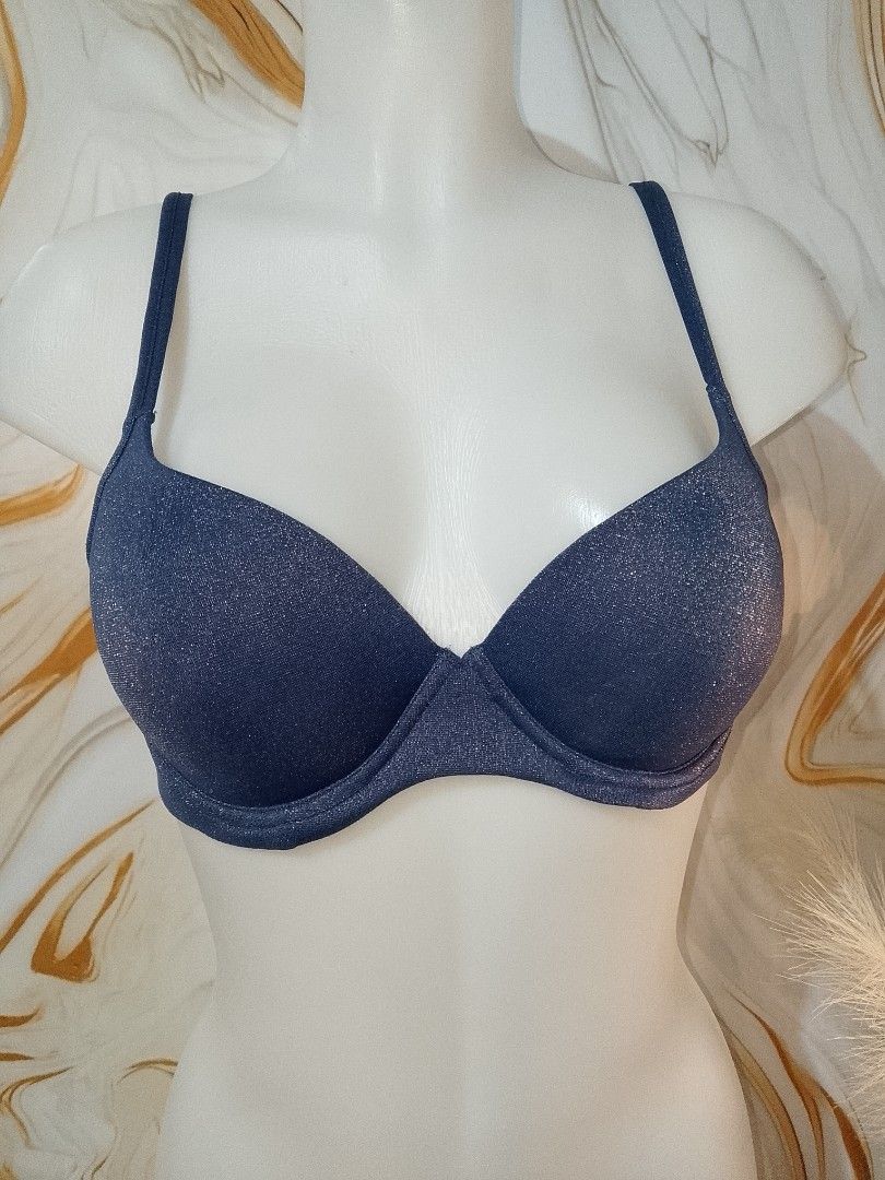 36b MODERN MOVEMENT blue shimmering Push up Bra with underwire (Category: Undergarments & Loungewear) located in Manila. Submitted by truecrystal-1407 (Listing ID 1464224717, Image 2). Description: .