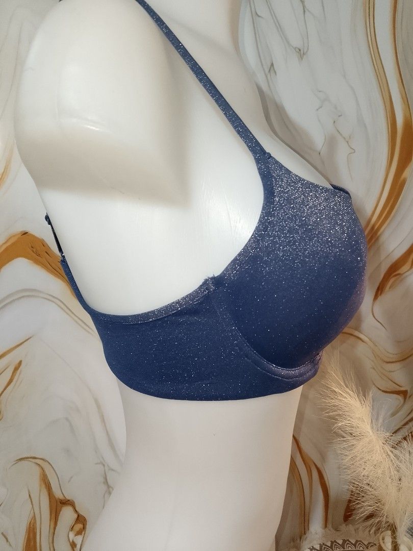 36b MODERN MOVEMENT blue shimmering Push up Bra with underwire (Category: Undergarments & Loungewear) located in Manila. Submitted by truecrystal-1407 (Listing ID 1464224717, Image 3). Description: .