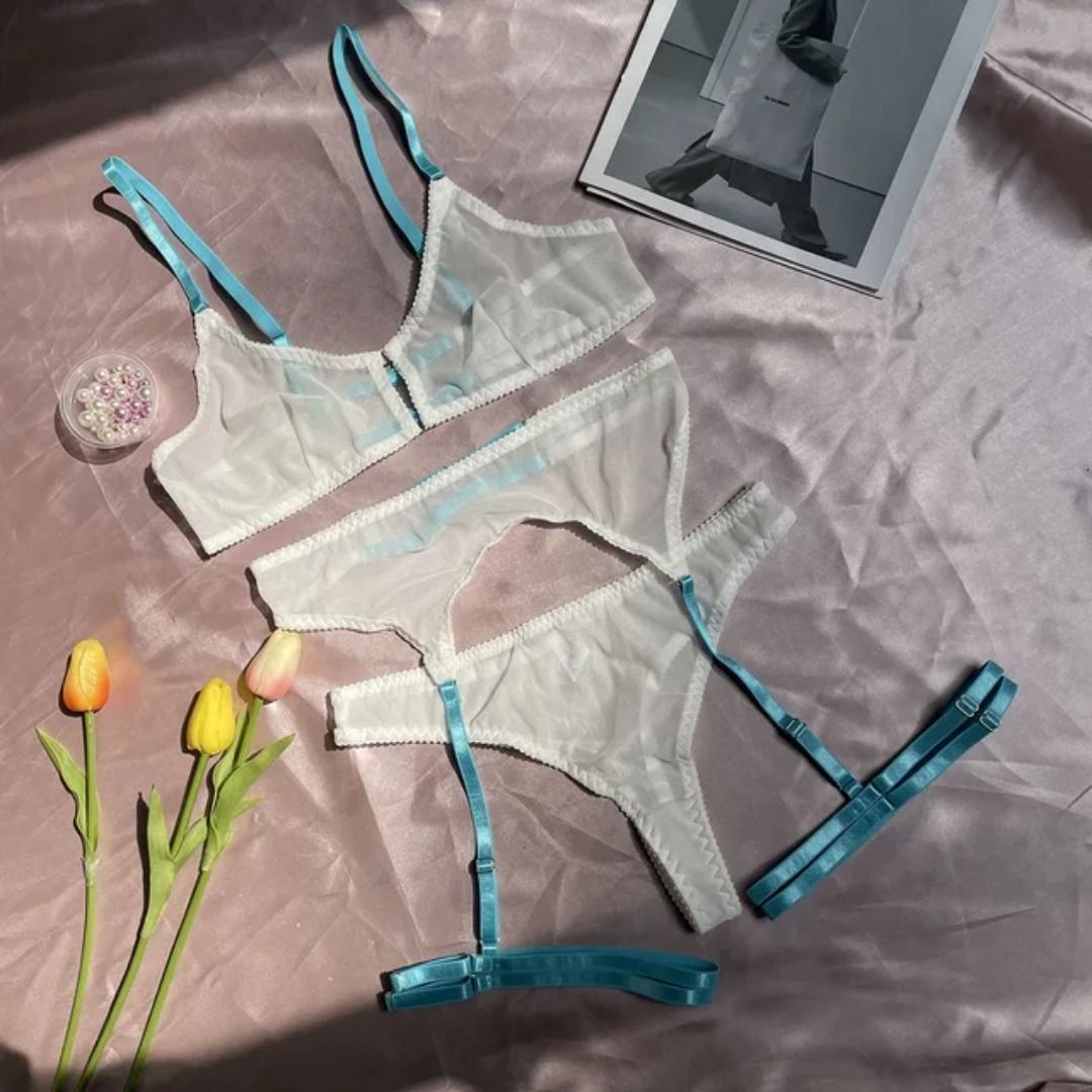 3 Piece Sheer Mesh Lingerie Set (Category: Undergarments & Loungewear) located in Taguig. Submitted by seducente.closet (Listing ID 1464138468, Image 3). Description: ❣️︎First to pay Gets the item❣️︎ ❣️︎No Reservation unless fully paid❣️︎ ALL BRAND NEW WITH POUCH ❝FIXED PRICE NA PO❞ 📷: Actual photo posted 𝗡𝗼𝘁𝗲: Colors might look a little different in person due to screen settings and lighting conditions. We promise it’ll still look great whe