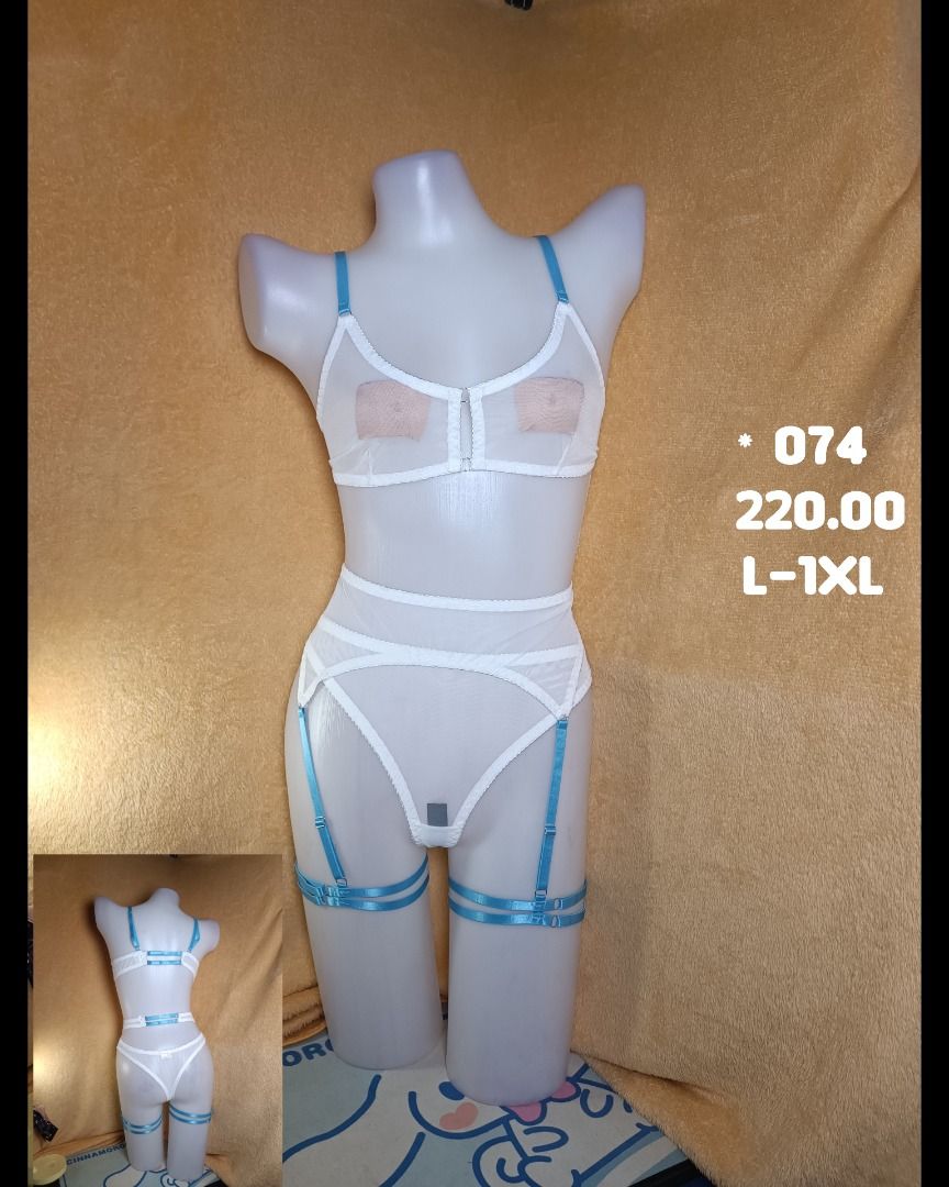 3 Piece Sheer Mesh Lingerie Set (Category: Undergarments & Loungewear) located in Taguig. Submitted by seducente.closet (Listing ID 1464138468, Image 1). Description: ❣️︎First to pay Gets the item❣️︎ ❣️︎No Reservation unless fully paid❣️︎ ALL BRAND NEW WITH POUCH ❝FIXED PRICE NA PO❞ 📷: Actual photo posted 𝗡𝗼𝘁𝗲: Colors might look a little different in person due to screen settings and lighting conditions. We promise it’ll still look great whe