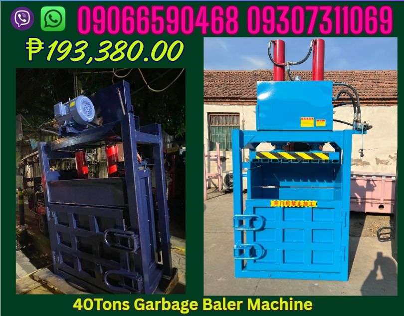 40T for sale garbage compactor Baler machine vertical type (Category: Looking For) located in Caloocan City. Submitted by royalbird.87c50e (Listing ID 1464193017, Image 1). Description: 40T BALER MACHINE DOUBLE CYLINDER ELECTRIC MACHINE 11KW OIL CYLINDER 140*2 OIL PUMP 532 OVERALL DIMENSION 1700*680*2800 PACKING SIZE 1000*600*800 ✅ Quality products ✅ Big discount for bulk orders ✅ 100% LEGIT TRUSTED SUPPLIER! ✅ With Complete Legal Documents ✅ BIR