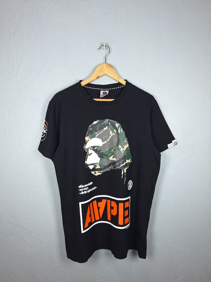 Aape Shirt (Category: Tshirts & Polo Shirts ) located in Sibulan. Submitted by studioxano (Listing ID 1464189802, Image 1). Description: aape off -P350 + SF Size L length 29 / Width 21.5 excellent to new condi 10/10 color rate no issue Loc: Dumaguete city.