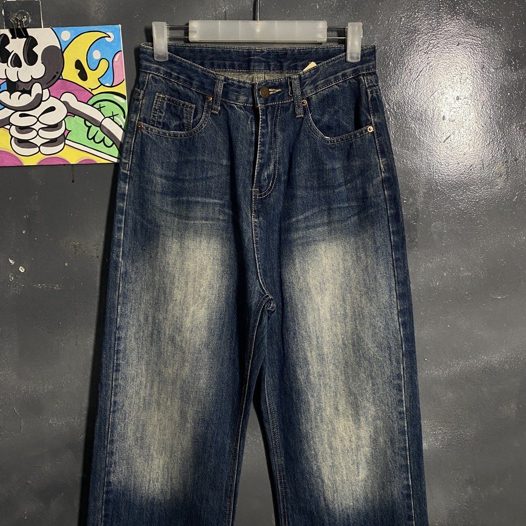 Acid Washed Pants (Category: Jeans) located in Cebu City. Submitted by moisesthriftz (Listing ID 1464264048, Image 3). Description: ACID WASHED DENIM PANTS 👖 30 WAIST / 40 LENGTH 13 THIGH / 10 LEG OPEN ISSUE : HEELDRAG GOOD CONDITION HARD DENIM 550 🏷️.