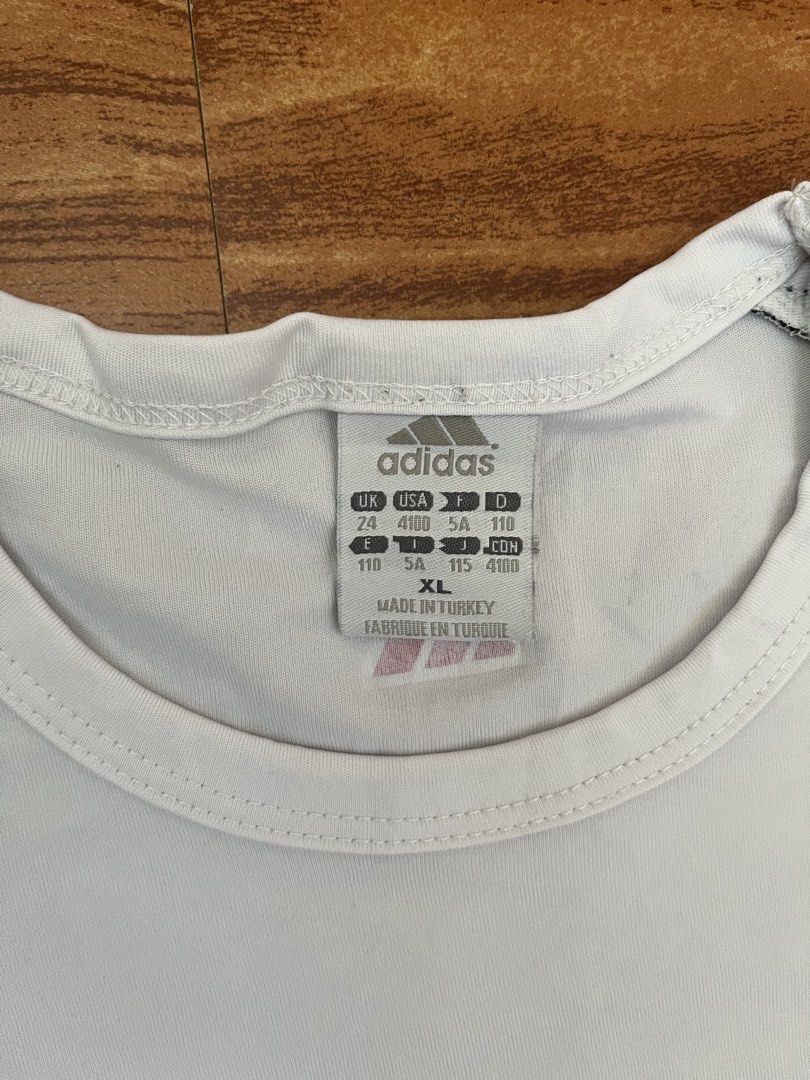 Adidas Drifit Shirt (Category: Tshirts & Polo Shirts ) located in Manila. Submitted by stmngo (Listing ID 1464181927, Image 3). Description: Size XL on tag (best fit to large) Width 21 inches Length 29 inches Good Condition .