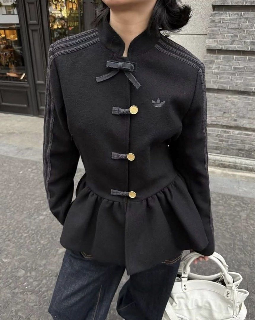 Adidas peplum CNY jacket (Category: Coats, Jackets and Outerwear) located in Pasig City. Submitted by redeem (Listing ID 1464304795, Image 1). Description: Available on hand‼️ Brand new with tag‼️ Not fake‼️ ORIGINAL‼️.