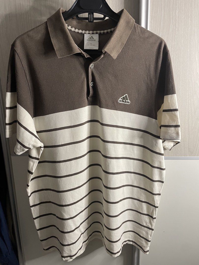 Adidas polo shirt (Category: Luxury Apparel) located in Taguig. Submitted by thriftopia8 (Listing ID 1464163961, Image 1). Description: XXL No issues 10/10 color rate .