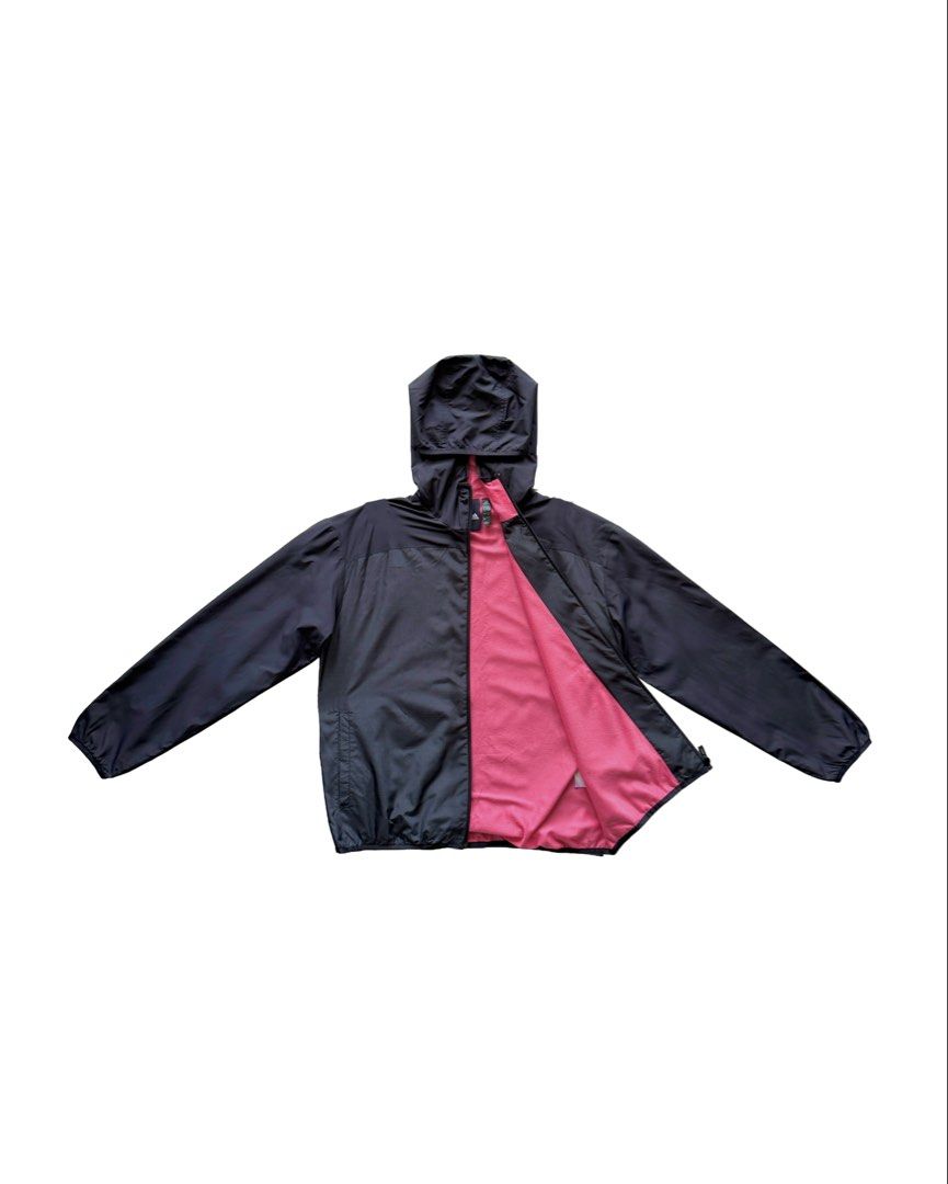 Adidas Tech Utility Hooded Jacket (Category: Coats, Jackets and Outerwear) located in Manila. Submitted by morf_sply (Listing ID 1464301947, Image 2). Description: Lightweight athleisure jacket made of technical fabrics with pink inner lining. Longsleeves with elasticated cuffs, welt pockets at the hip and elasticated hem. Zip-up front. L on tag. Shoulder Width 19.5 in Pit to Pit 20.5 in Length 24 in Sleeves 22 in.