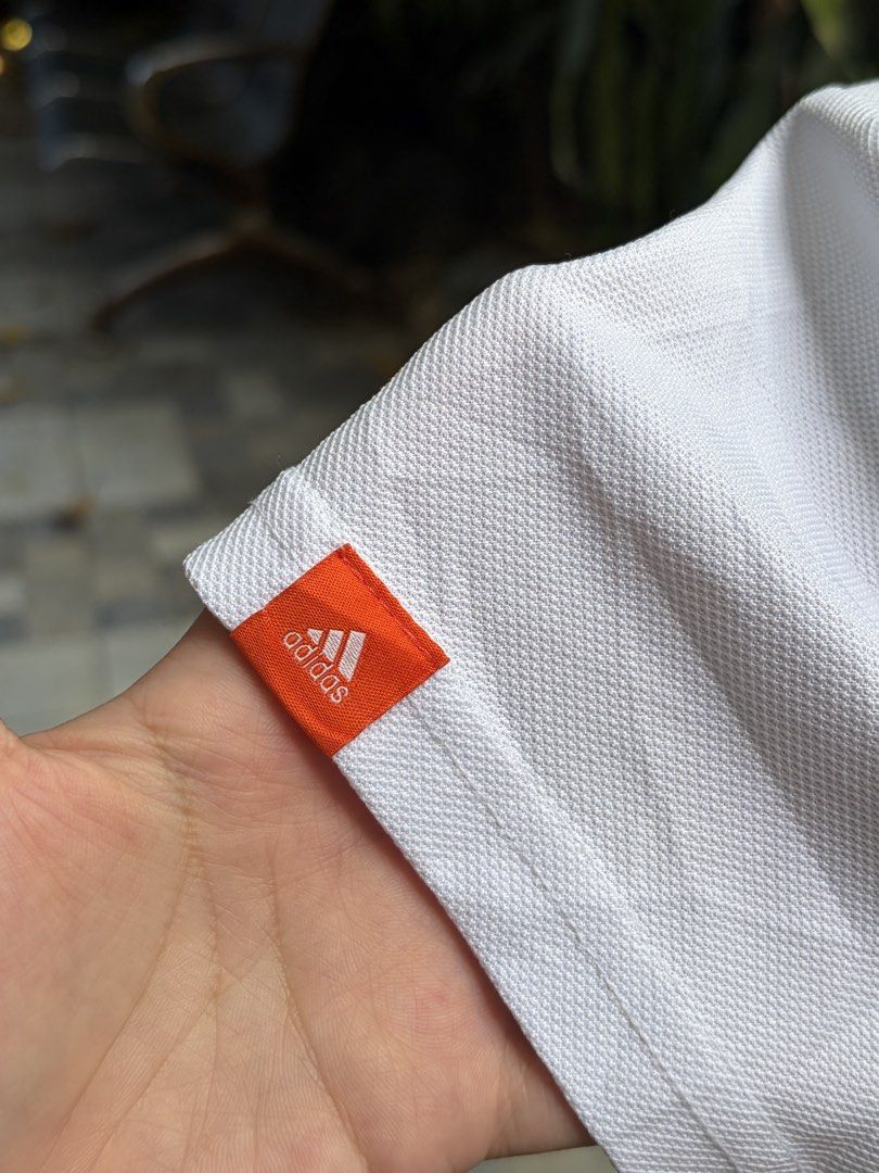 Adidas White Drifit Poloshirt (Category: Activewear) located in Taytay. Submitted by courtsidecloset (Listing ID 1464154302, Image 2). Description: Tags #pickleball #tennis #yoga #wilson #yonex #alo #lululemon #activewear #sports #japorms #golf #nike #adidas.