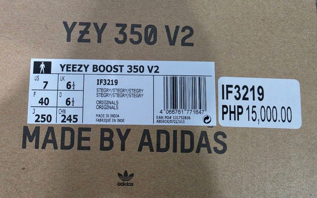 Adidas Yeezy Boost 350 V2 Grey (Category: Sneakers) located in Quezon City. Submitted by mbqueenofthestars (Listing ID 1464293683, Image 3). Description: - Grey Adidas Yeezy Boost 350 V2 - Size: 7 US / 40 EU - Original price: PHP 15,000.00 - Includes original tag and box - Ideal for everyday wear ships from cubao, qc payment via bpi, bdo or gcash.