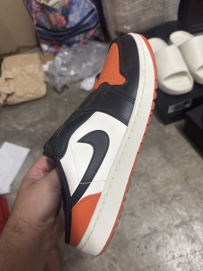 Air Jordan 1 Low Golf Mule "Shattered Backboard" (Category: Sneakers) located in Pasig City. Submitted by jomarimagtoto (Listing ID 1464143912, Image 3). Description: Jordan 1 Low Mule “Shattered Backboard” Size 11 3500 Condition: 9.5/10 With Replacement Box Bought at Nike App Can show Online Receipt Loc: Pasig Area Can do meetups and shipping buyer must handle shipping fee PM for more details and pictures Legit/unlivouch before any transaction L