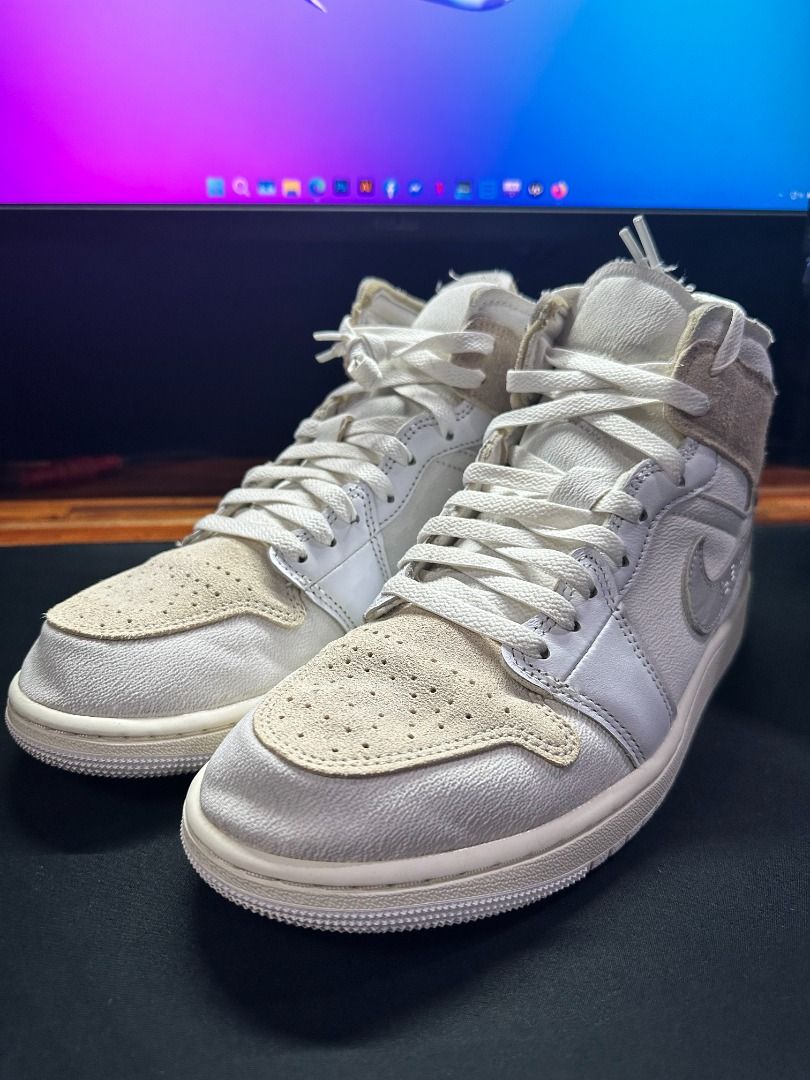 AIR JORDAN MID SE CRAFT (Negotiable) (Category: Sneakers) located in Pagadian. Submitted by jaynotryan (Listing ID 1464146192, Image 3). Description: ⚡RUSH SALE! ⚡ AIR JORDAN MID SE CRAFT Color: White / Tech Grey / Sail / Light Orewood Brown Size: US 9.5 Condition: Used 5 times Almost one-year kapin na since last nagamit Very Good Condition – 9/10 Shoes are well-maintained, Original Price: ₱7,595 SELLING PRICE: ₱2,500 (Slightly Negotiable) Purcha