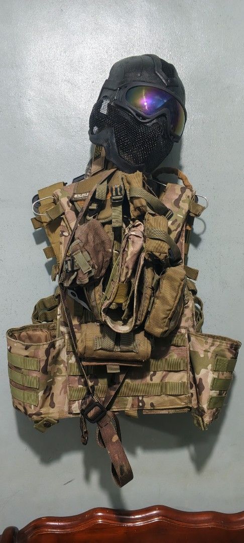Airsoft Rifles, Vest, Mask, and Accessories Bundle (Category: Action & Battle Toys) located in Manila. Submitted by khrishpaul (Listing ID 1464190407, Image 3). Description: - Complete Airsoft Gear Bundle - Includes 3 Airsoft Rifles with Scopes and Magazines - Tactical Vest with Mask - Carry Bag - Extra Magazines - Suppressor - Ideal for airsoft enthusiasts.
