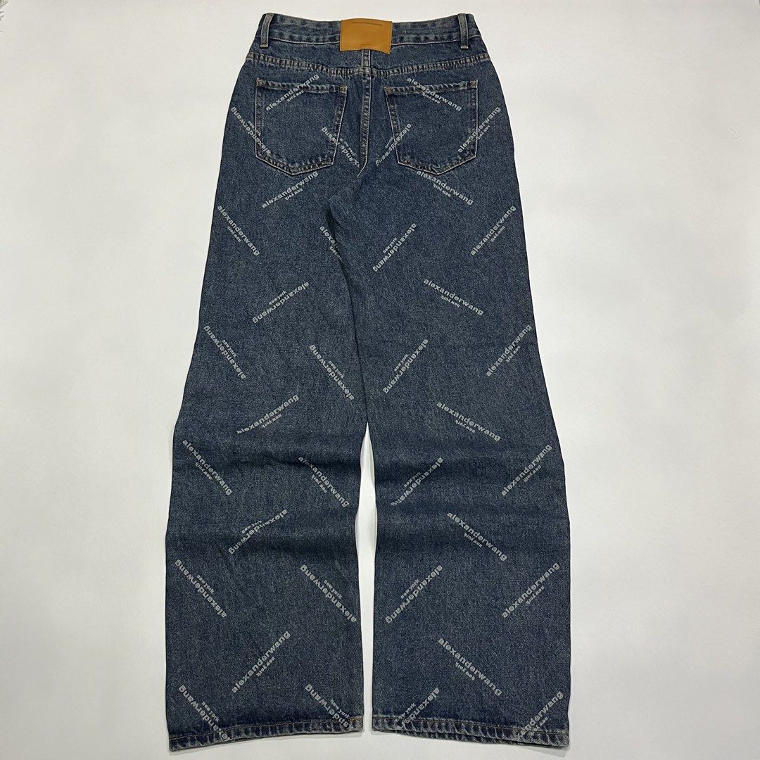 Alexanderwang jeans all over print (Category: Jeans) located in Quezon City. Submitted by thriftrage (Listing ID 1464279593, Image 1). Description: Waist’ 27-28 Length’ 42.5 Leg opening’ 9.5 No issue Good condition.
