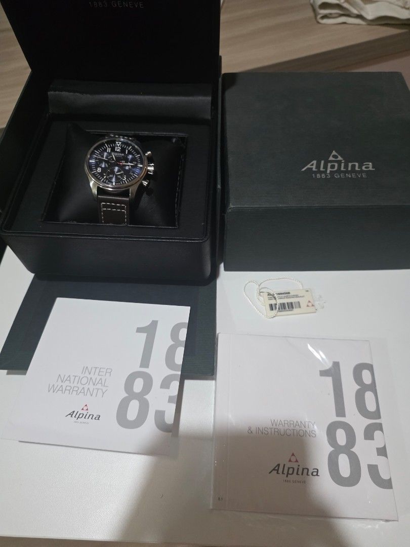 Alpina startimer quartz 40mm (Category: Men's Watches) located in Manila. Submitted by vincoconut (Listing ID 1464241557, Image 2). Description: Perfect size of 40mm in its model Quartz This is a personal watch well kept. Not a reseller, just a collector Item for pick up kapitolyo pasig or primex san juan Rfs: adding funds for my upcoming travels.