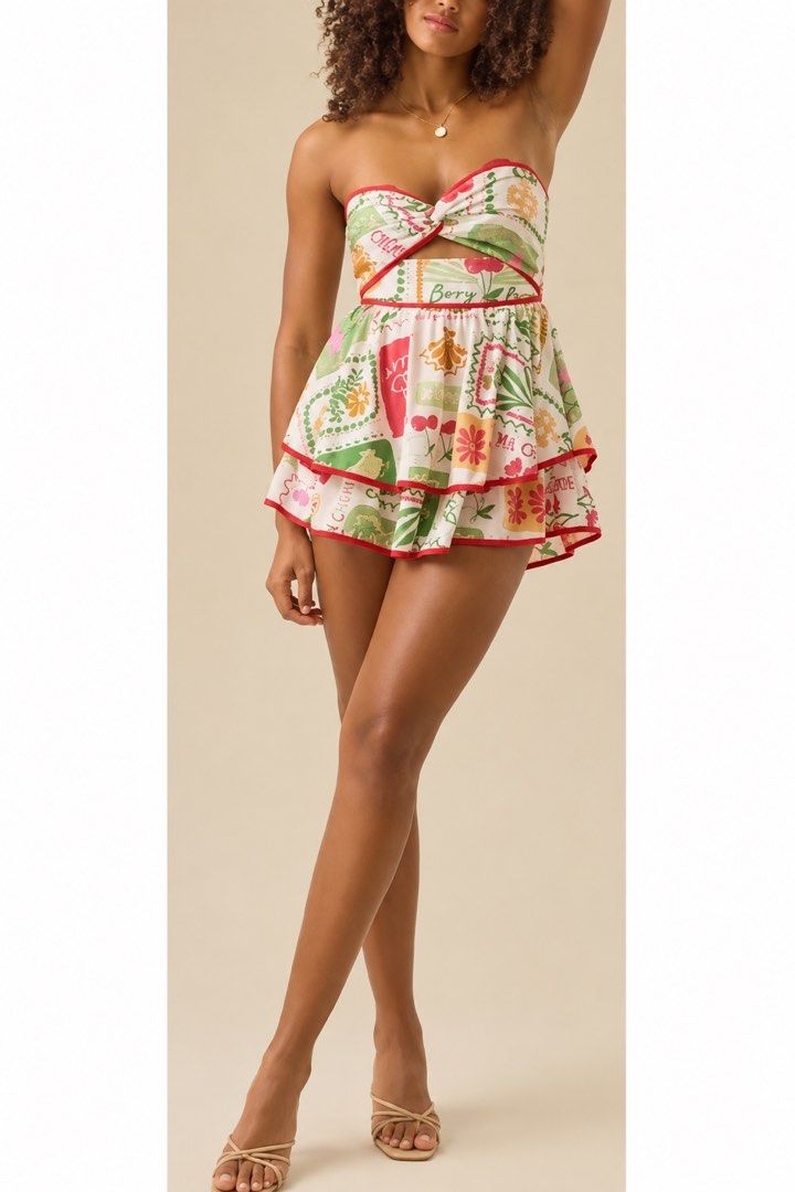ALTAR’D STATE Alexis strapless dress romper (Category: Dresses) located in Paranaque City. Submitted by mikaelax (Listing ID 1464207602, Image 3). Description: This one is sooo cute i swear!! Wore it with a red cardigan, red shoes and a red lip for that red emphasis! ❤️ size on tag is XXS. It’s a but snug on me na bc i gained weight Btw it’s a dress that has built in shorts underneath! Looks like a dress from the outside but has the comfort of a 