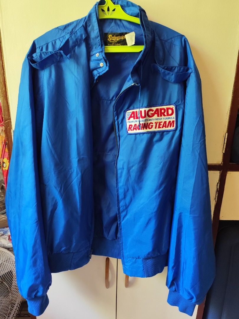 Alucard Racing Team Jacket Blue (Category: Coats, Jackets and Outerwear) located in Legazpi City. Submitted by jacket.com.ph (Listing ID 1464156565, Image 1). Description: - Cool blue Alucard Racing Team jacket - Classic bomber style - Alucard Racing Team logo on front and back - Zipper closure - Two front pockets - Elasticated cuffs and hem - Ideal for racing enthusiasts in good condition. P1500 plus shipping fee via j&t express.