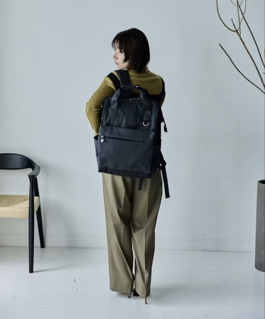 Anello Kuchigane Large Black Backpack - Water Repellent (Category: Backpacks) located in Pasig City. Submitted by into_decluttering (Listing ID 1464244130, Image 1). Description: Anello Large Kuchigane Backpack Water Repellant Material With Laptop Compartment RFS: Decluttering, too many backpacks In good condition Location: Santolan Pasig.