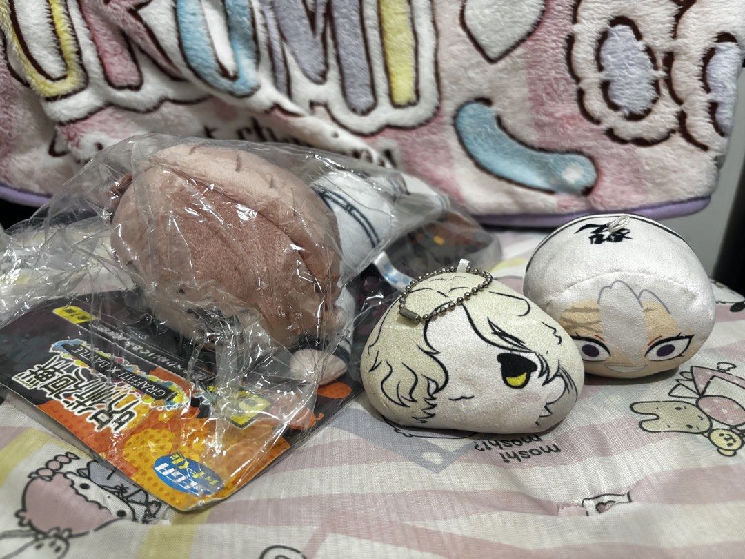 Anime Plushies, Figures, Rilakkuma Bag & Accessories (Category: Plushies & Soft Toys) located in Paranaque City. Submitted by edline0808 (Listing ID 1464260036, Image 1). Description: TAKE ALL ITEMS - Bundle of anime/sanrio collectibles perfect for fans! - Includes plushies and figures. - Comes with a One Piece keychain strap. - Some items are still in original packaging. - Selling as a complete lot. - Please check photos for individual item deta