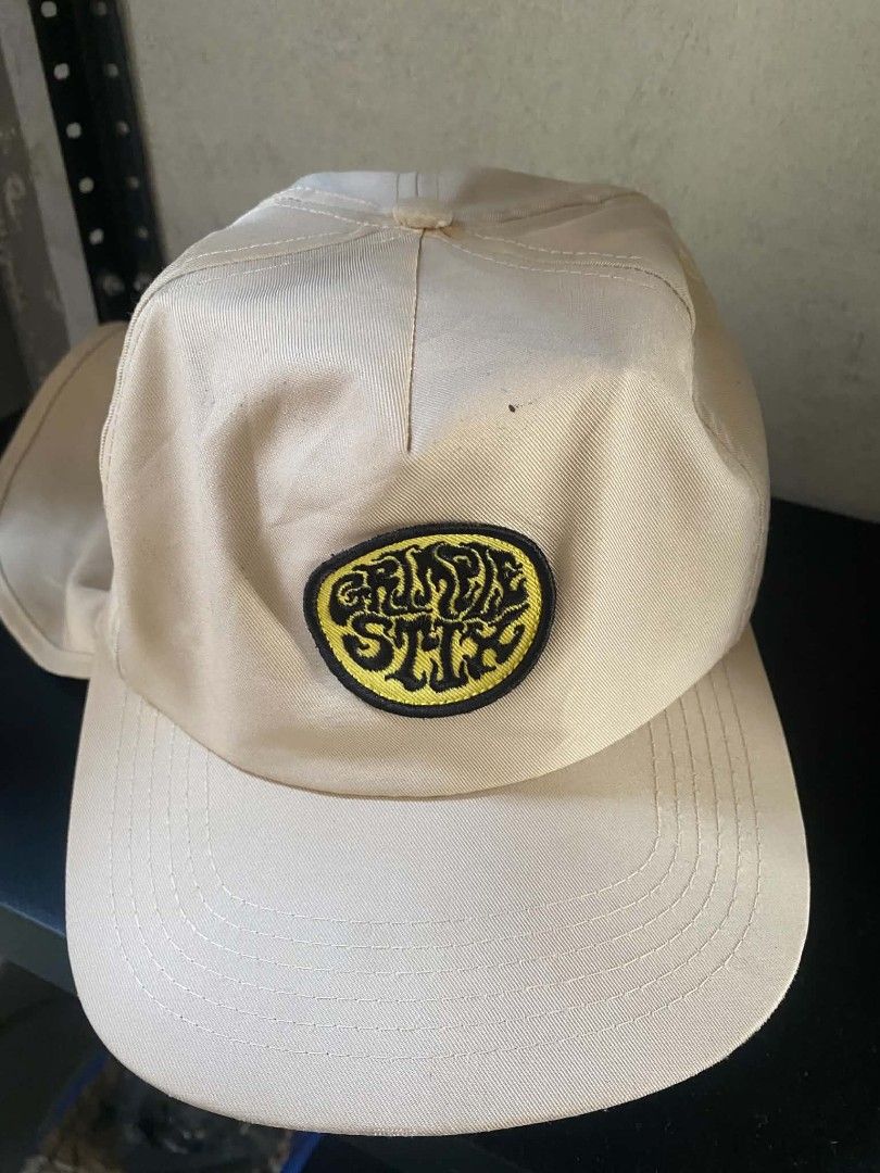 Anti Hero Grimple Patch Cap Khaki Neck Flap Hat (Category: Caps & Hats) located in Taytay. Submitted by game.man999 (Listing ID 1464162941, Image 3). Description: - Khaki Anti Hero cap - Features the iconic Grimple patch logo - Includes a neck flap for added sun protection - Ideal for outdoor activities and adventures - Adjustable strap at the back for a comfortable fit - One size fits most.