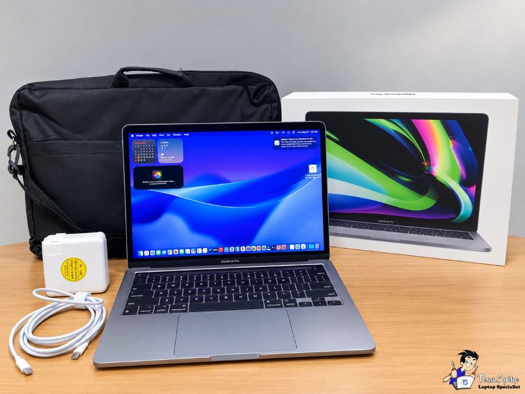 Apple MacBook Pro M1 Chip Laptop (Category: Laptops & Notebooks) located in Quezon City. Submitted by tslaptop (Listing ID 1464170989, Image 1). Description: 🔥 M1 POWER. PRO PERFORMANCE. 💻 Apple MacBook Pro A2338 | Space Gray 🩶 ⚡ Apple M1 Chip — Smooth, fast & reliable! ✨ 13.3” Retina Display | 2560×1600 💾 8GB RAM 📂 512GB SSD ⌨️ Touch Bar 🍎 macOS Tahoe 📶 WiFi • Bluetooth 📸 Camera • 🔊 Speakers • 🎤 Built-in Mic 🔌 2× Thunderbolt • 🎧 Head