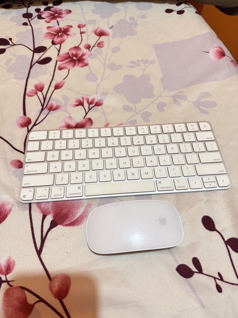 Apple Magic Keyboard and Magic Mouse 2 (Category: Computer Keyboard) located in Quezon City. Submitted by spikesforhope (Listing ID 1464192507, Image 1). Description: - Apple Magic Keyboard & Magic Mouse 2 - Wireless and rechargeable - Keyboard: Clean, minimalist design - Mouse: Ergonomic and responsive - Both in good working condition - Selling as a set FOR SALE: Apple Magic Keyboard + Magic Mouse 2 🍎✨ Selling my original Apple Magic Keyboard a