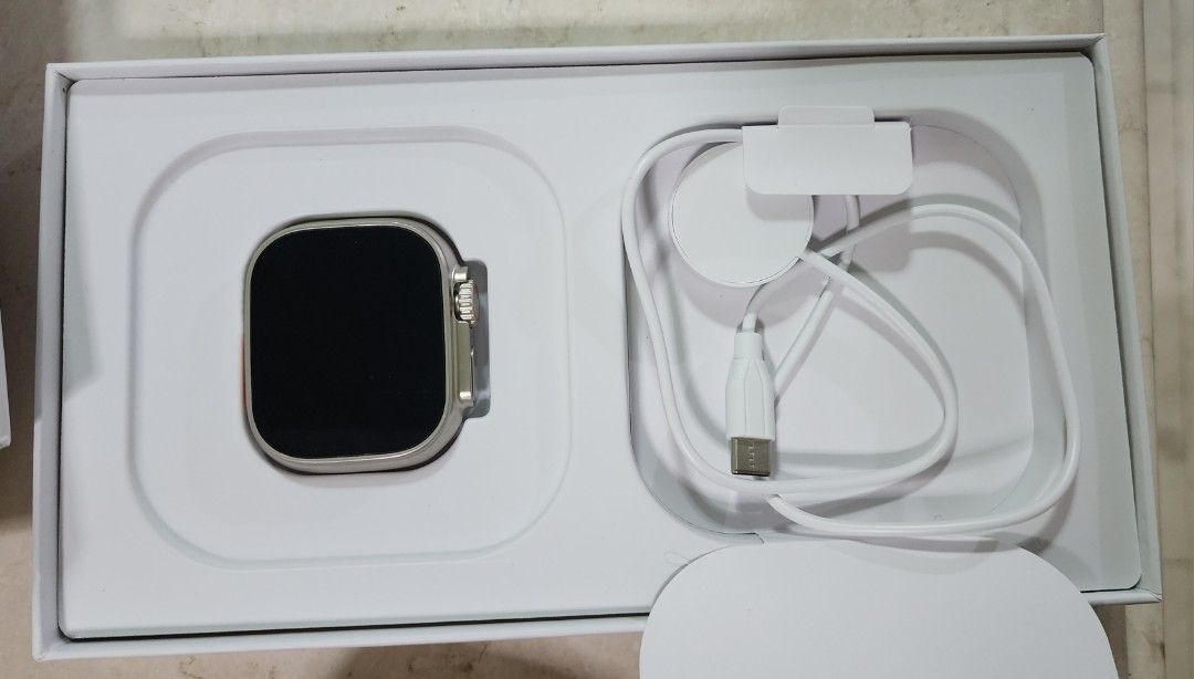 Apple Watch Ultra Dupe (Category: Wearables & Smart Watches) located in Paranaque City. Submitted by vipcarat (Listing ID 1464264647, Image 1). Description: Apple Watch Ultra Dupe -can be connected to phone using XRFIT App .