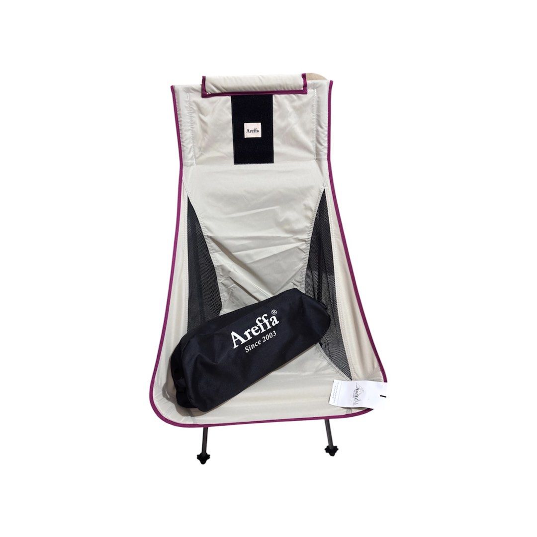 Areffa Hi Back Moon Outdoor Chair (Category: Hiking & Camping) located in Paranaque City. Submitted by dalle_closet (Listing ID 1464202829, Image 1). Description: new pa ito. napastock lang hi quality material discounted price: $98.