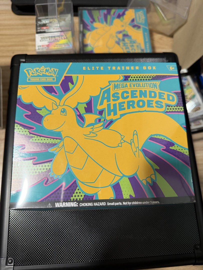 Ascended heroes etb (Category: Card Boxes & Cases) located in Mandaluyong City. Submitted by ryugarage (Listing ID 1464301203, Image 1). Description: Ascended heroes etb Mint box With free case 10,500 .