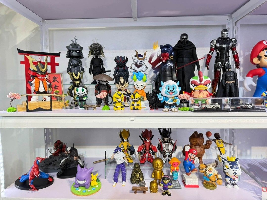 Assorted Anime, Marvel, Star Wars, and Nintendo Figures (Category: Figurines & Statues) located in Manila. Submitted by erolljames50196 (Listing ID 1464141840, Image 1). Description: - Diverse figure collection for sale - Includes popular characters: Samurai, Iron Man, Kylo Ren, Batman, Mario - Features Pokemon figures and other unique designs - Ideal for display or adding to your collection - Some figures come with accessories and display bases 