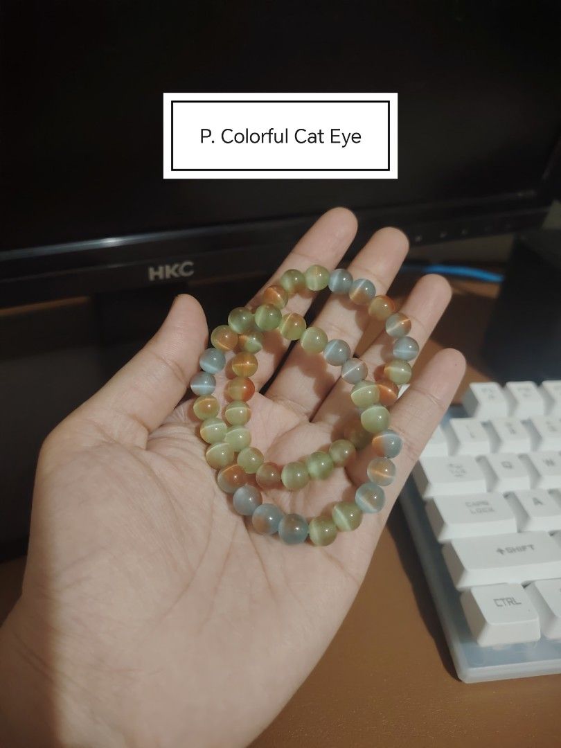 Assorted: Cateye + Obsidian + Tiger Eye (Category: Bracelets) located in Caloocan City. Submitted by cherishedfinds (Listing ID 1464258275, Image 2). Description: - Real stone - 199 each 💠 2 for 380 💠 3 for 560 - 4 for 720 💠 5 for 880 - Spent 500, get a freebie 🎁 - Open for take all.