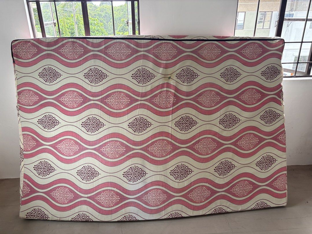 Astro Foam (Category: Bed Frames & Mattresses) located in Trece Martires City. Submitted by wisehorse.28 (Listing ID 1464216247, Image 1). Description: Astro Foam Double size 120x290cm 4 inches thick Issue: Small burn mark from clothing iron Slight discoloration.